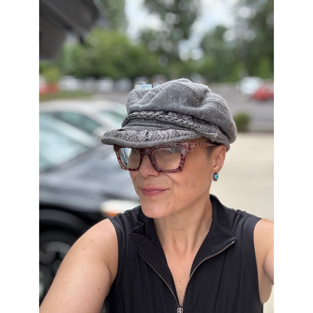 Aegean Greek Fishermans Cap Gray Wool Blend Mariner Fiddler Hat Made in Greece